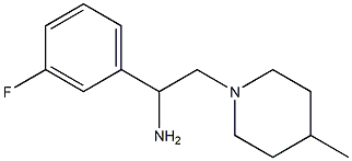  1-(3-fluorophenyl)-2-(4-methylpiperidin-1-yl)ethan-1-amine