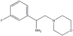 1-(3-fluorophenyl)-2-(morpholin-4-yl)ethan-1-amine 化学構造式