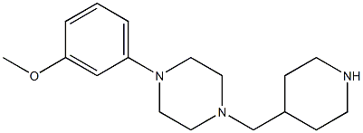 1-(3-methoxyphenyl)-4-(piperidin-4-ylmethyl)piperazine 结构式