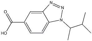 1-(3-methylbutan-2-yl)-1H-1,2,3-benzotriazole-5-carboxylic acid 结构式