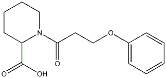 1-(3-phenoxypropanoyl)piperidine-2-carboxylic acid Structure