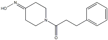 1-(3-phenylpropanoyl)piperidin-4-one oxime,,结构式