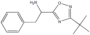 1-(3-tert-butyl-1,2,4-oxadiazol-5-yl)-2-phenylethan-1-amine,,结构式