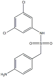 1-(4-aminophenyl)-N-(3,5-dichlorophenyl)methanesulfonamide 结构式