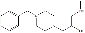 1-(4-benzylpiperazin-1-yl)-3-(methylamino)propan-2-ol,,结构式