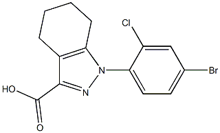 1-(4-bromo-2-chlorophenyl)-4,5,6,7-tetrahydro-1H-indazole-3-carboxylic acid|