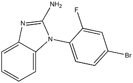 1-(4-bromo-2-fluorophenyl)-1H-1,3-benzodiazol-2-amine Structure