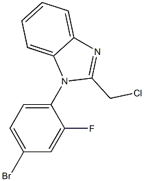 1-(4-bromo-2-fluorophenyl)-2-(chloromethyl)-1H-1,3-benzodiazole Structure