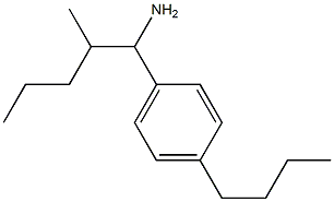 1-(4-butylphenyl)-2-methylpentan-1-amine Structure