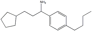 1-(4-butylphenyl)-3-cyclopentylpropan-1-amine Structure