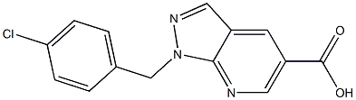 1-(4-chlorobenzyl)-1H-pyrazolo[3,4-b]pyridine-5-carboxylic acid