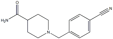1-(4-cyanobenzyl)piperidine-4-carboxamide Struktur