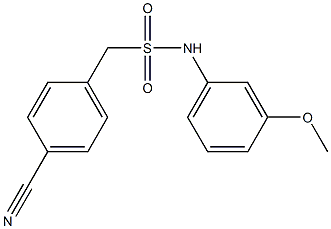 1-(4-cyanophenyl)-N-(3-methoxyphenyl)methanesulfonamide|