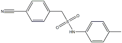 1-(4-cyanophenyl)-N-(4-methylphenyl)methanesulfonamide,,结构式