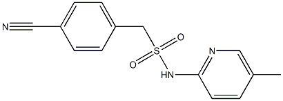 1-(4-cyanophenyl)-N-(5-methylpyridin-2-yl)methanesulfonamide