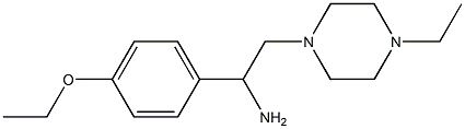 1-(4-ethoxyphenyl)-2-(4-ethylpiperazin-1-yl)ethanamine,,结构式