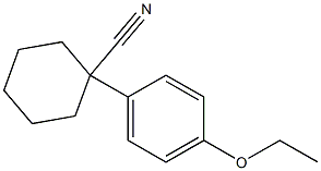 1-(4-ethoxyphenyl)cyclohexane-1-carbonitrile Struktur