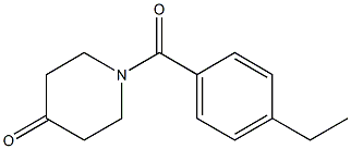 1-(4-ethylbenzoyl)piperidin-4-one Structure