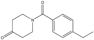 1-(4-ethylbenzoyl)piperidin-4-one 化学構造式