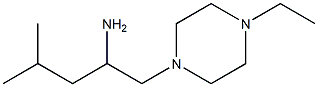 1-(4-ethylpiperazin-1-yl)-4-methylpentan-2-amine Struktur