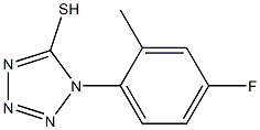 1-(4-fluoro-2-methylphenyl)-1H-1,2,3,4-tetrazole-5-thiol Structure