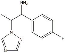 1-(4-fluorophenyl)-2-(1H-1,2,4-triazol-1-yl)propan-1-amine Struktur