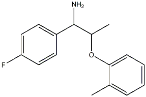 1-(4-fluorophenyl)-2-(2-methylphenoxy)propan-1-amine,,结构式