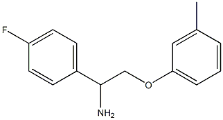 1-(4-fluorophenyl)-2-(3-methylphenoxy)ethanamine Structure