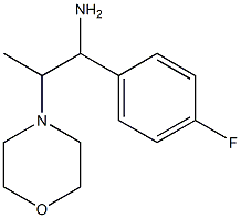 1-(4-fluorophenyl)-2-morpholin-4-ylpropan-1-amine 结构式