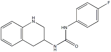 1-(4-fluorophenyl)-3-1,2,3,4-tetrahydroquinolin-3-ylurea 结构式