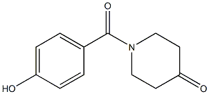 1-(4-hydroxybenzoyl)piperidin-4-one,,结构式