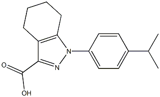 1-(4-isopropylphenyl)-4,5,6,7-tetrahydro-1H-indazole-3-carboxylic acid,,结构式