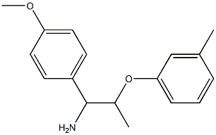 1-(4-methoxyphenyl)-2-(3-methylphenoxy)propan-1-amine Struktur