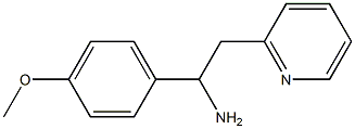 1-(4-methoxyphenyl)-2-(pyridin-2-yl)ethan-1-amine,,结构式