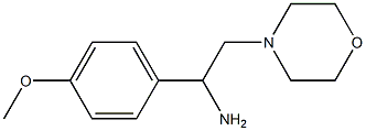 1-(4-methoxyphenyl)-2-morpholin-4-ylethanamine Struktur