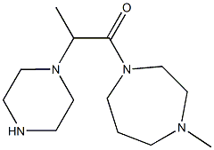 1-(4-methyl-1,4-diazepan-1-yl)-2-(piperazin-1-yl)propan-1-one 结构式