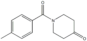 1-(4-methylbenzoyl)piperidin-4-one Structure