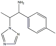 1-(4-methylphenyl)-2-(1H-1,2,4-triazol-1-yl)propan-1-amine 化学構造式