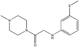 1-(4-methylpiperazin-1-yl)-2-{[3-(methylsulfanyl)phenyl]amino}ethan-1-one