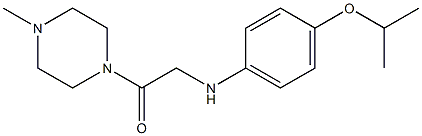 1-(4-methylpiperazin-1-yl)-2-{[4-(propan-2-yloxy)phenyl]amino}ethan-1-one