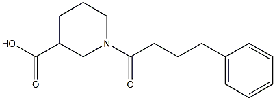 1-(4-phenylbutanoyl)piperidine-3-carboxylic acid