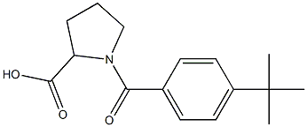 1-(4-tert-butylbenzoyl)pyrrolidine-2-carboxylic acid,,结构式