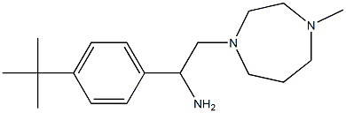 1-(4-tert-butylphenyl)-2-(4-methyl-1,4-diazepan-1-yl)ethan-1-amine 化学構造式