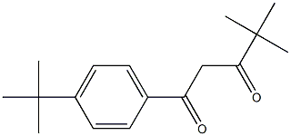 1-(4-tert-butylphenyl)-4,4-dimethylpentane-1,3-dione Structure
