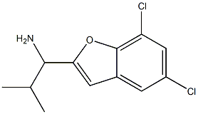 1-(5,7-dichloro-1-benzofuran-2-yl)-2-methylpropan-1-amine Structure