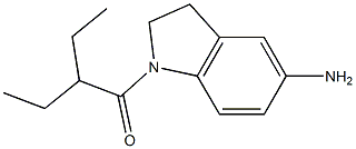 1-(5-amino-2,3-dihydro-1H-indol-1-yl)-2-ethylbutan-1-one 结构式