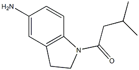 1-(5-amino-2,3-dihydro-1H-indol-1-yl)-3-methylbutan-1-one Structure