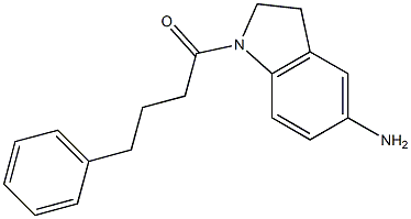 1-(5-amino-2,3-dihydro-1H-indol-1-yl)-4-phenylbutan-1-one Structure