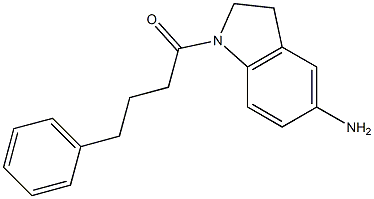 1-(5-amino-2,3-dihydro-1H-indol-1-yl)-4-phenylbutan-1-one,,结构式