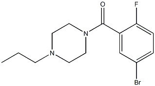 1-(5-bromo-2-fluorobenzoyl)-4-propylpiperazine|